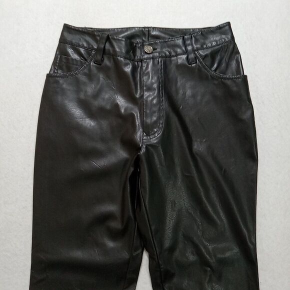 jr-s.com Faux Leather Jeans Women's Size Junior's 5 Black * - Picture 2 of 14